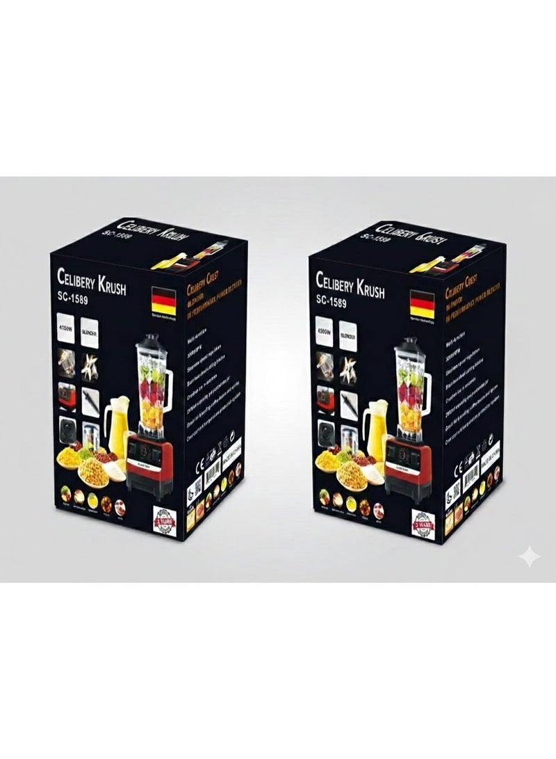 Celibery krush Electric blender with multi-functional grain mill, 2-liter capacity, adjustable power, 9000 watts - Image 5